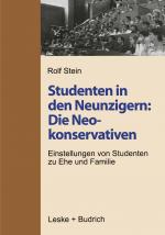 Cover-Bild Studenten in den Neunzigern: Die Neokonservativen