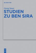 Cover-Bild Studien zu Ben Sira