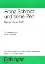 Cover-Bild Studien zu Franz Schmidt / Franz Schmidt und seine Zeit