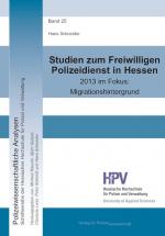 Cover-Bild Studien zum Freiwilligen Polizeidienst in Hessen