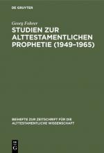 Cover-Bild Studien zur alttestamentlichen Prophetie (1949–1965)