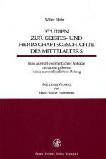 Cover-Bild Studien zur Geistes- und Herrschaftsgeschichte des Mittelalters