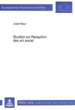 Cover-Bild Studien zur Rezeption des «art social»
