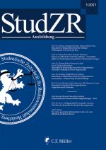 Cover-Bild StudZR Ausbildung 1/2021