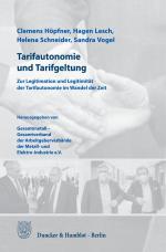 Cover-Bild Tarifautonomie und Tarifgeltung.