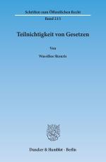 Cover-Bild Teilnichtigkeit von Gesetzen.