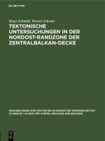 Cover-Bild Tektonische Untersuchungen in der Nordost-Randzone der Zentralbalkan-Decke
