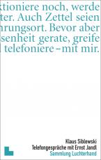 Cover-Bild Telefongespräche mit Ernst Jandl