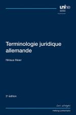 Cover-Bild Terminologie juridique allemande