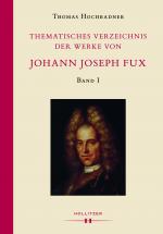 Cover-Bild Thematisches Verzeichnis der Werke von Johann Joseph Fux