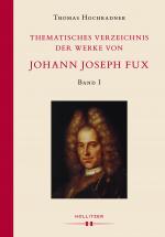 Cover-Bild Thematisches Verzeichnis der Werke von Johann Joseph Fux.