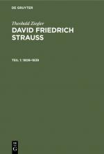 Cover-Bild Theobald Ziegler: David Friedrich Strauss / 1808–1839