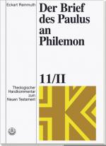 Cover-Bild Theologischer Handkommentar zum Neuen Testament / Der Brief des Paulus an Philemon