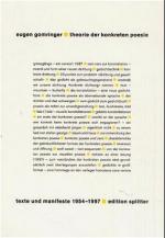 Cover-Bild Theorie der konkreten Poesie, Gesamtwerk Band II