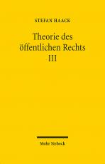 Cover-Bild Theorie des öffentlichen Rechts III