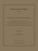 Cover-Bild Thermometrische Untersuchungen