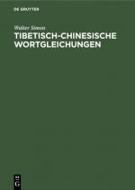 Cover-Bild Tibetisch-chinesische Wortgleichungen