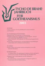 Cover-Bild Tycho de Brahe-Jahrbuch für Goetheanismus / Tycho de Brahe-Jahrbuch für Goetheanismus