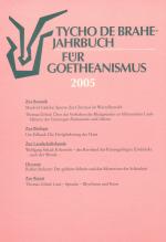 Cover-Bild Tycho de Brahe-Jahrbuch für Goetheanismus / Tycho de Brahe-Jahrbuch für Goetheanismus