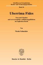 Cover-Bild Uberrima Fides.