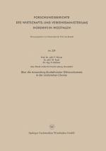 Cover-Bild Über die Anwendung disubstituierter Dithiocarbamate in der analytischen Chemie