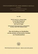 Cover-Bild Über die Ermittlung von Schnittkräften und das statistische und dynamische Verhalten von Verzahnmaschinen