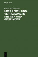 Cover-Bild Über Leben und Verfassung in Kreisen und Gemeinden