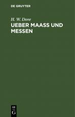 Cover-Bild Ueber Maass und Messen