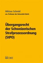 Cover-Bild Übergangsrecht der Schweizerischen Strafprozessordnung (StPO)