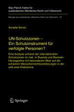 Cover-Bild UN-Schutzzonen - Ein Schutzinstrument für verfolgte Personen?