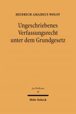 Cover-Bild Ungeschriebenes Verfassungsrecht unter dem Grundgesetz