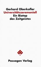 Cover-Bild Universitätszeremoniell