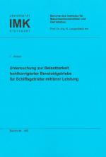 Cover-Bild Untersuchung zur Belastbarkeit hohlkorrigierter Beveloidgetriebe für Schiffsgetriebe mittlerer Leistung