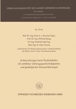 Cover-Bild Untersuchungen beim Flachschleifen mit erhöhten Umfangsgeschwindigkeiten und gesteigerten Zerspanleistungen