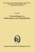 Cover-Bild Untersuchungen zu Farbkonstanz und Farbgedächtnis