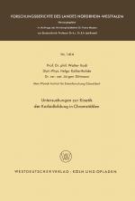 Cover-Bild Untersuchungen zur Kinetik der Karbidbildung in Chromstählen