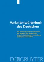 Cover-Bild Variantenwörterbuch des Deutschen