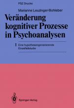 Cover-Bild Veränderung kognitiver Prozesse in Psychoanalysen