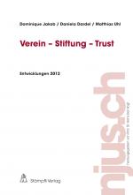 Cover-Bild Verein - Stiftung - Trust, Entwicklungen 2012