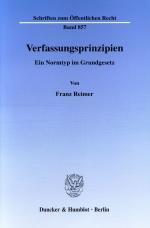 Cover-Bild Verfassungsprinzipien.