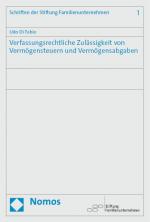 Cover-Bild Verfassungsrechtliche Zulässigkeit von Vermögensteuern und Vermögensabgaben