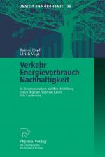 Cover-Bild Verkehr, Energieverbrauch, Nachhaltigkeit