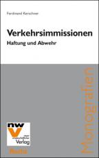 Cover-Bild Verkehrsimmissionen