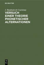 Cover-Bild Versuch einer Theorie phonetischer Alternationen