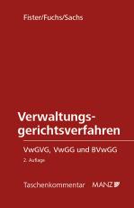 Cover-Bild Verwaltungsgerichtsverfahren VwGVG, VwGG und BVwGG