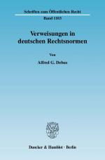 Cover-Bild Verweisungen in deutschen Rechtsnormen.
