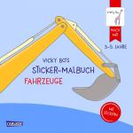 Cover-Bild Vicky Bo's Sticker-Malbuch Fahrzeuge: Erstes Malen, Zeichnen und Kritzeln mit Stickern