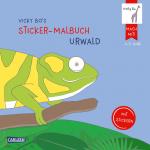 Cover-Bild Vicky Bo's Sticker-Malbuch Urwald: Erstes Malen, Zeichnen und Kritzeln mit Stickern