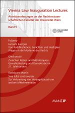 Cover-Bild Vienna Law Inauguration Lectures Antrittsvorlesungen an d. Rechtswissenschaftlichen Fakultät der Universität Wien