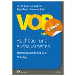 Cover-Bild VOB im Bild – Hochbau- und Ausbauarbeiten - E-Book (PDF)